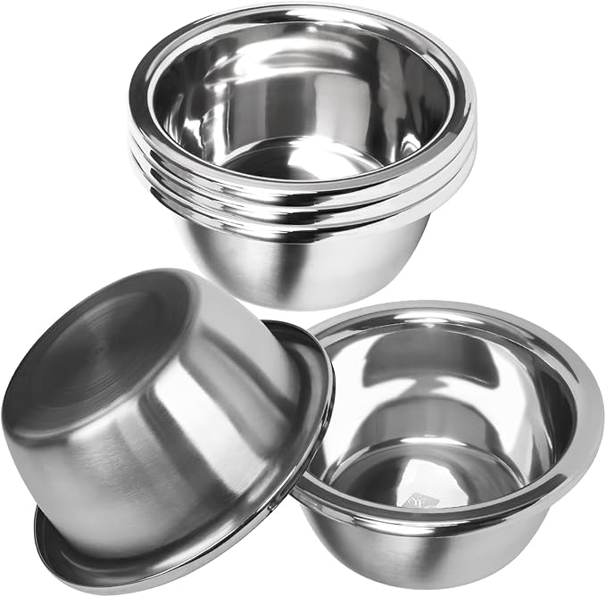 Mixing Bowls, 5 Pack 1.2 Qt Stainless Steel Mixing Bowls Stainless Steel Bowls, Metal Bowl For Kitchen, Baking, Cooking Prep