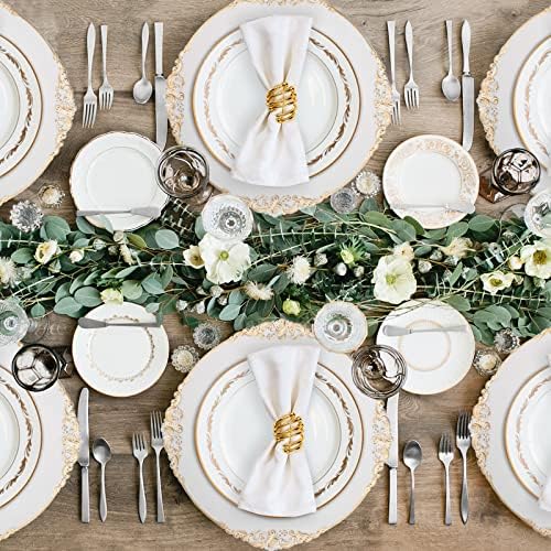 MAONAME White Charger Plates Set of 6, Plate Charges for Dinner Plates - Image 2