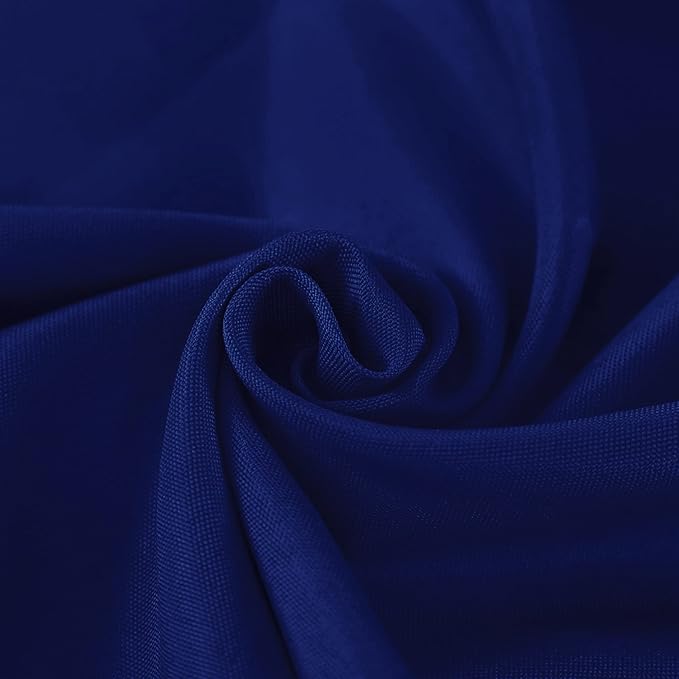 Fokitut 2 Pack Waterproof Square Tablecloth, 70x70 Inch, Stain Resistant and Wrinkle Polyester Table Cloth, Fabric Table Cover for Kitchen Dining, Wedding, Party, Holiday Dinner-Royal Blue