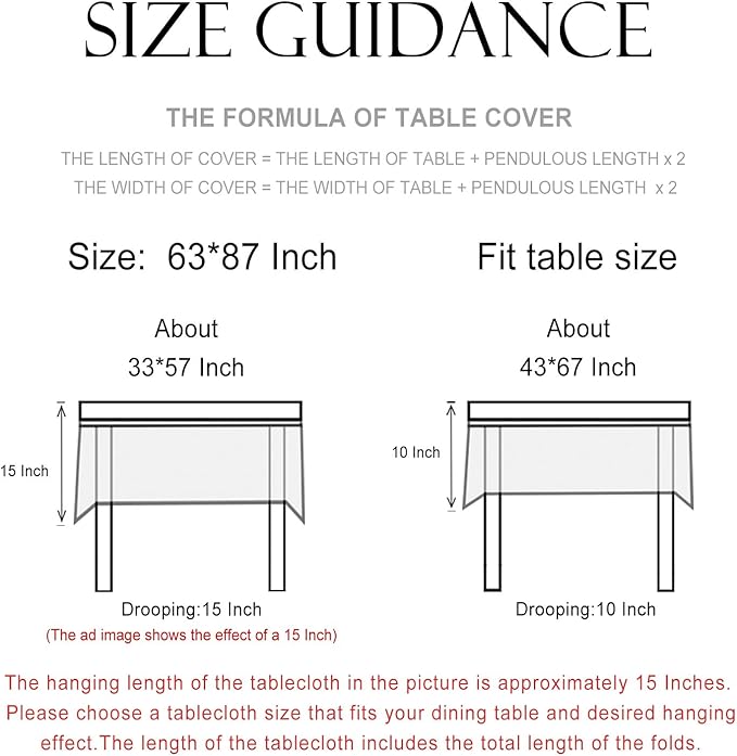 patdrea Designer Linen Vintage Blue Rectangle Tablecloth,Leaves Pattern Durable Floral Table Cloth,French Table Cover Cloth Decor for Kitchen Dining,Christmas,Thanksgiving,Party,63"x87"-Ivar B