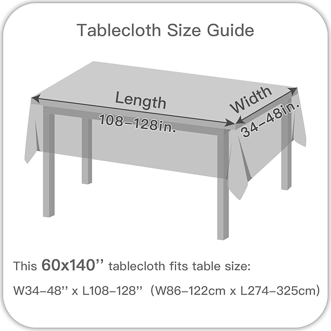 maxmill Jacquard Table Cloth Waving Pattern Water Resistant Wrinkle Resistance Heavy Weight Soft Tablecloth for Kitchen Dinning Tabletop Decoration Oblong 60 x 140 Inch Ivory