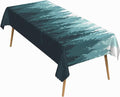 60x120 Inch Nature Rectangular Tablecloth Forest Silhouette Painting Table Cloth Waterproof Durable Table Cover for Picnic Indoor Gaming Room Decor