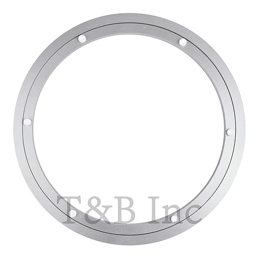 TamBee 14 Inch Lazy Susan Hardware Aluminum Bearing Metal Rotating Turntable Bearing Swivel Plate Hardware Lazy Susan Bearing Lazy Susan Parts Lazy Susan Mechanism Lazy Susan Kit Lazy Susan Base Only