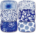 Japanese 7.75Inch Ceramic Square Dessert Plate Set of 6, Table Decor by KeQiu