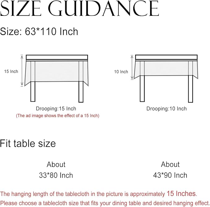 ISAENNE SAENNE Designer Bohemian Floral Extra Long TableclothRectangle,Linen Colorful Table Cloth,Wrinkle Resistant Decor Tablecloths for Dining Thanksgiving Kitchen Christmas,63"*110"-Estevan B