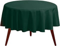 Gee Di Moda Round Tablecloth - 70 Inch Hunter Green Round Table Cloth for 24 to 48 Inch Round Tables - Heavy Duty Washable Fabric - for Buffet Table, Holiday Party, Dinner, Wedding & Baby Shower