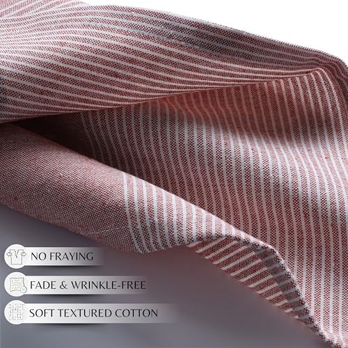 Rust Cotton Cloth Napkins Set of 12, 18x18 Inch - Image 5