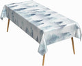 60x120 Inch Nordic Winter Nature Rectangle Tablecloth Misty Foggy Pine Trees Forest Table Cloth Waterproof Stain Resistant Table Cover for Kitchen Dining Picnic BBQ Home Holiday Party