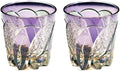 Hand-Cut Crystal Whiskey Glass, 320ml Edo Style, Ideal for Cocktails, Vodka, and Beer - Unique Drinking Glasses (Style 2,Set of 2)