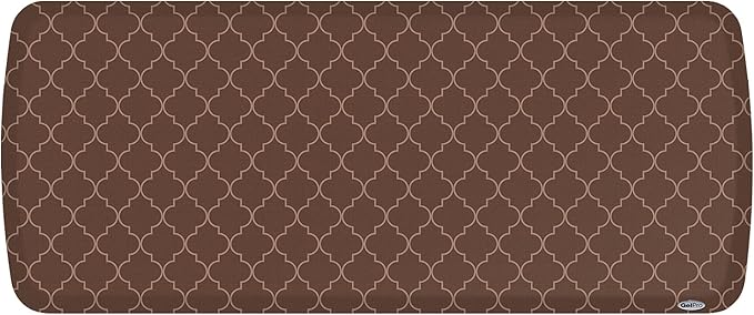 GelPro Elite Premier Anti-Fatigue Kitchen Comfort Floor Mat, 20x48”, Trellis Walnut Stain Resistant Surface with Therapeutic Gel and Energy-Return Foam for Health and Wellness