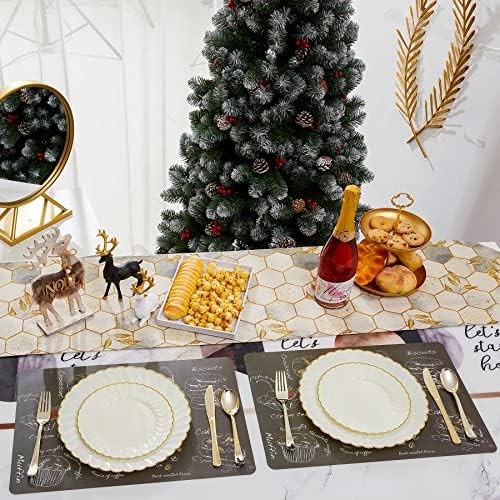 Lullaby 60PCS Ivory Scalloped Plastic Plate with Gold Rim for Party Wedding - Image 5