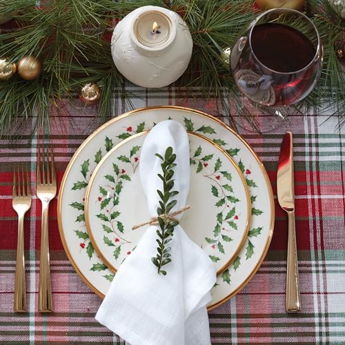 Lenox 883430 Holiday 3-Piece Place Setting, Christmas Set, Hosting, Red & Green - Image 2