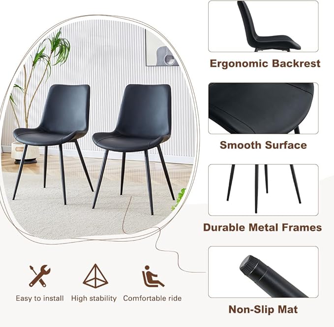 Round Dining Table Set for 4｜42"-54" Extendable Dining Room Table Set｜Wooden Kitchen Table with 4 Chairs｜Mid Century Modern Dinner Table Set with Cross Legs｜Easy Assembly｜Space Saving