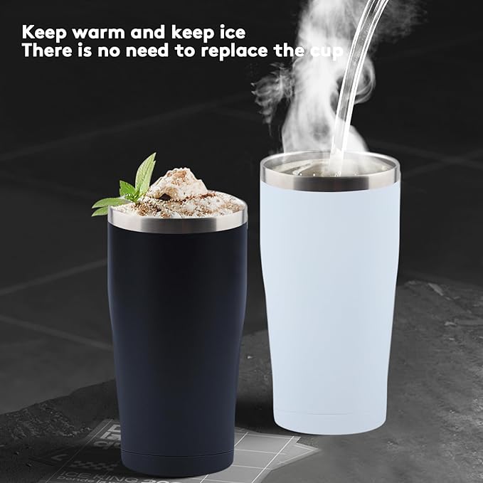 12 Pack Travel Coffee Tumbler 30 oz, Stainless Steel Mug with Lid and Straw, Insulated Cup for Water, Tea, Hot and Cold Drinks (Mixed color)