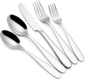 Silverware Set for 8, CITESANA 40-Piece Heavy Duty Mirror Polished Stainless Steel Flatware Set Cutlery Set Flatware Service for Home Kitchen