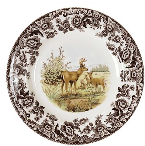 Spode Woodland American Wildlife Mule Deer Salad Plate by Spode
