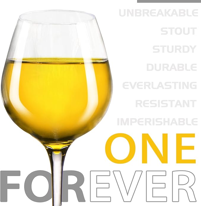 Plastic Wine Glasses Set of 6(15oz) |Unbreakable Wine Glasses with Stem|100% Tritan & BPA Free |Dishwasher Safe| Awesome For Pool, Beach, Travel, Pool, Camping, Beach, Picnic, Everyday Use.