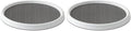 Copco Basics Non-Skid Pantry Cabinet Lazy Susan Turntable, 12-Inch, White/Gray (Pack of 2)