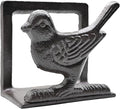 Exquisite Vintage Cast Iron Napkin Holder With Playful Standing Animal Motif - Birdie Napkin Holders are suitable for kitchens, restaurants, and parties