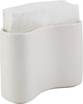 Ceramic Napkin Holder For Table Kitchen Paper Linen Cloth Napkins Upright Stand Up Sturdy Stylish Modern Compact White Modern Farmhouse
