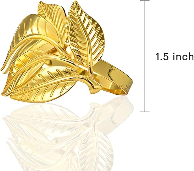 Decozen Set of 16 Gold Napkin Rings in Turtle Design Festive Table Decor Setting for Holiday Wedding, Birthday, Kitchen, Home Decor Housewarming Gift - Mothers Day Decorations
