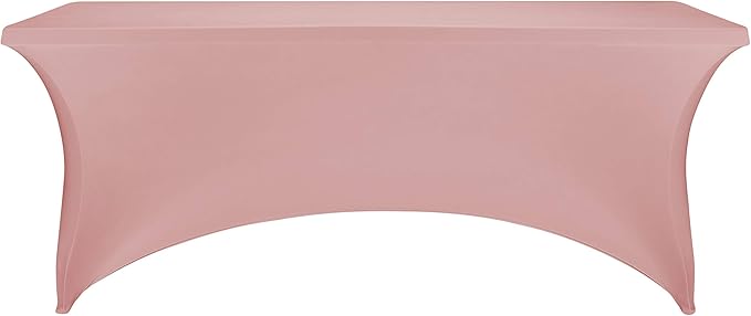 LZY Spandex Fitted Stretch Table Cover for 6 ft or 4ft or 8ft Folding Table, Rectangular Cocktail Tablecloth, Perfect for Party or Banquet