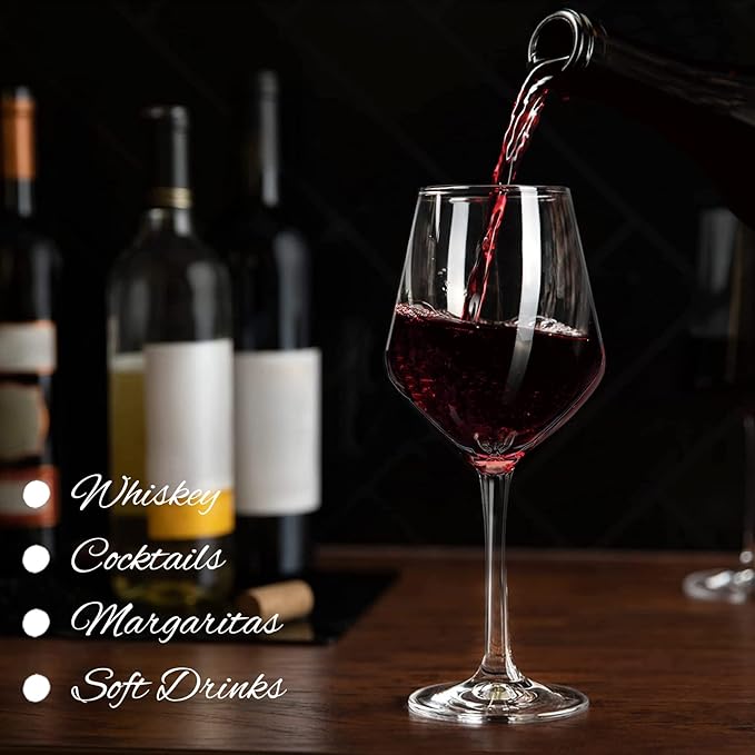 Plastic Wine Glasses Set of 8(15oz) |Unbreakable Wine Glasses with Stem|100% Tritan & BPA Free |Dishwasher Safe| Awesome For Pool, Beach, Travel, Pool, Camping, Beach, Picnic, Everyday Use.