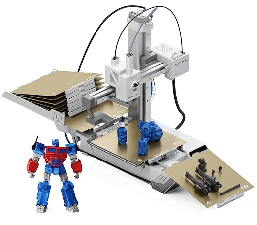 Chitu Systems PlateCycler C1M for Bambu Lab A1 Mini, Automatic Build Plate Changer, Includes 4 Hook Textured PEI Plates, Non-Stop Batch Printing System, Secure & Hands-Free