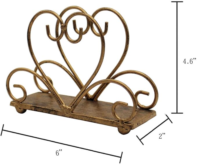 Metal Table Napkin Holder Freestanding Tissue Dispenser, Bronze