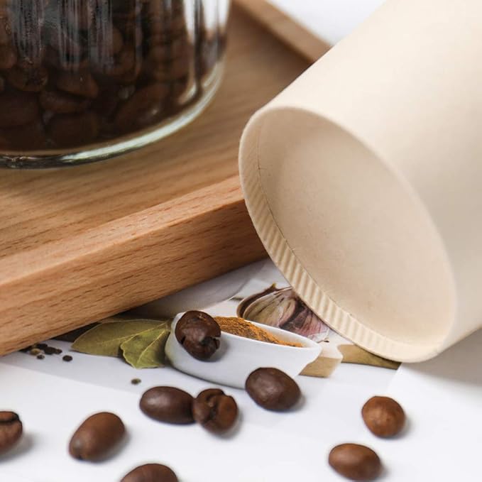 Disposable Coffee Paper Cups, Plant Fiber Brown Hot Drink 160 Count 8 oz