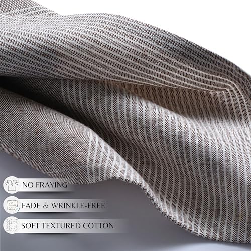 Nut Brown Cotton Cloth Napkins Set of 12, 18x18 Inch - Image 5