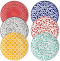 vancasso 10.25" Ceramic Dinner Plates Set of 6, Muted Vintage by vancasso