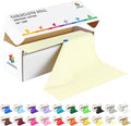 54 Inch X 200 Feet Plastic Table Cover Roll with Convenient Slide Cutter, Disposable Plastic Table Cloth Roll with Cut-to-Size Design for Weddings, Banquets, Parties (Beige)