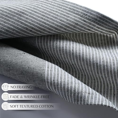 Dark Olive Cotton Cloth Napkins Set of 4, 18x18 Inch - Image 5