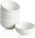 Ceramic Pinch Bowls,2.7 oz Mini Prep Dip Bowl Set,Small Dipping Salsa Charcuterie Soy Sauce Side Dish for Sushi,Set of 6 (White)