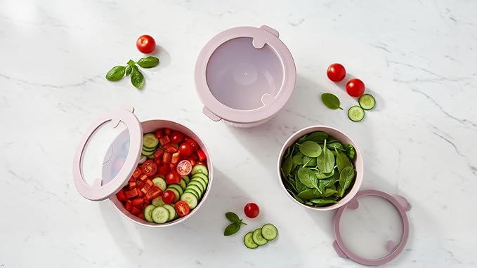 Mixing Bowls with Airtight Lids – 8 Piece Nesting Kitchen Set – BPA-Free, Leak-Proof & Stackable – Dishwasher, Microwave & Freezer Safe