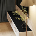 Vanity Cover Top Protector - Can Be Used On Both Sides Waterproof and Easy to Clean Good Flatness Used for Dresser Table(Black+Black 10x60)