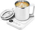 Coffee Mug Warmer & Mug Set for Desk, Smart Coffee Cup Warmer with 16oz Heated Mug, Coffee Heater with Auto Shut Off for Office/Home, Birthday/Valentine's Day/Coffee Gifts for Men & Women, White