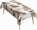 60x120 Inch Nature Rectangle Tablecloth Watercolor Autumn Forest Misty Pine Tree Sunrise Table Cloth Waterproof Reusable Table Cover for Dining Home Kitchen Thanksgiving Picnic BBQ