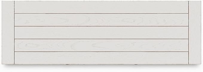 Signature Design by Ashley Robbinsdale Casual 4-Door Dining Server with Adjustable Shelves and Felt-Lined Drawers, White