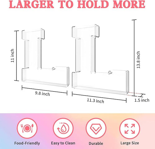 13.8" Acrylic Letter Charcuterie Tray, Charcuterie Letters Fillable Box for Food, Reusable Serving Cake Candy Dish Display Tray for Birthday Anniversary Party Decoration (Letter L)