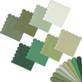 qiqee Green Series Cocktail Dinner Napkins 5x5inch Disposable Beverage,Wedding, Birthday Party Dessert Wave Paper Napkins(120 Count)