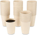 160 Count 15 oz Disposable Coffee Paper Cups, Plant Fiber Brown for Hot Drink