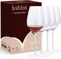 Red Wine Glasses Set of 4, 22oz, Hand Blown Premium Crystal Wine Glasses, Clear Stem,Thin Rim, - Perfect for Red or White, Daily Use,Unique Wedding Anniversary or Birthday Gift