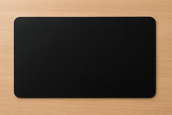 Genuine Leather Desk Pad, Office Desk Mat, Large Desk Blotter, Desk Protector, and Mouse Pad – 31.5" x 15.75" (1.8-2.0 mm) Black, Waterproof, Premium Quality for Desk Surface Protection and Comfort