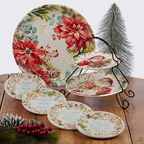 Certified International Christmas Story 6" Canape/Luncheon Plates, Set of 4 (Pack of 2) - Image 6