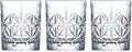 Crystal Whiskey Glass Set of 3 - Old Fashioned Bourbon Glasses, Perfect for Scotch and Cocktails (Style 1,3pcs)
