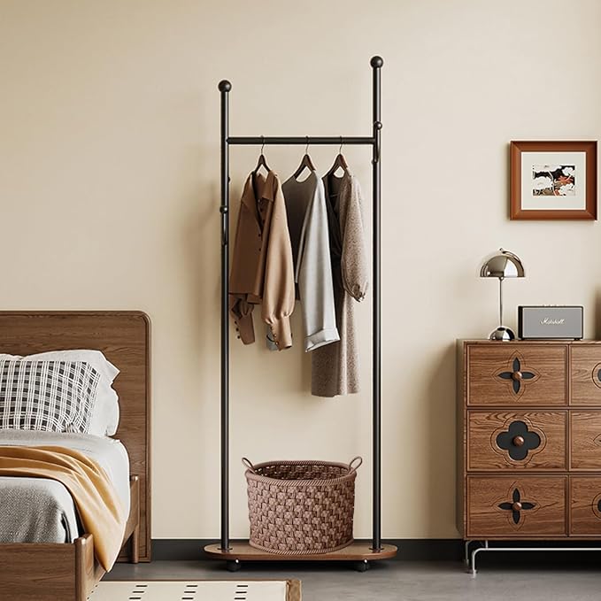 Cactus shaped Freestanding Metal Coat Rack Stand Modern Organizer for Scarf Jacket Hat Bags Ideal for Home Entryway Bedroom Corner Stable and Moveable (Black)