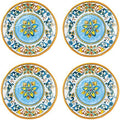 UP Chianti Melamine Round Dessert Plates, Small Serving Plates, for Appetizer, Snacks, and Side Dishes, Multicolor, 6 Inch, Set of 4 by UPware