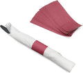 Huron Paper Napkin Bands, Self-Sealing Ring, 1 1/2" x 4 1/4" Burgundy (20000 pcs)